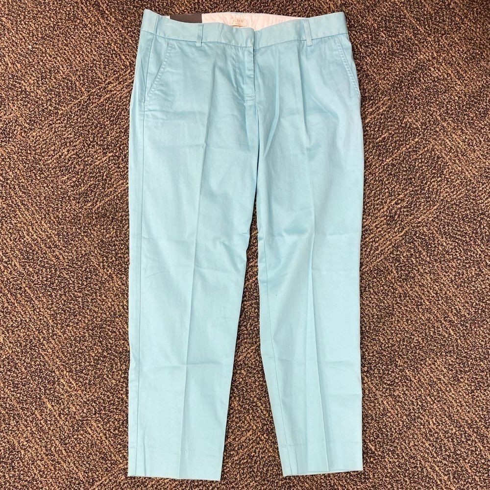 J. Crew‎ skimmer pant city fit mint green cropped pants